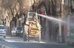ضدعفونی کردن معابر عمومی به صورت مستمر در اصفهان
