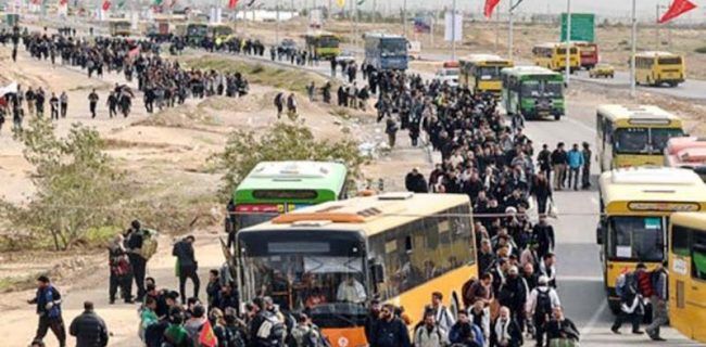 اعزام حدود ۱۰۰۰ دستگاه اتوبوس از اصفهان برای بازگشت زائران کربلا