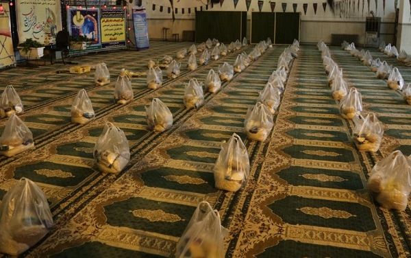 توزیع ۱۵۰ بسته معیشتی بین نیازمندان در ماه مبارک رمضان
