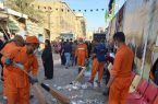 نظافت بیش از ۳ میلیون مترمربع از معابر شهر کربلا توسط خادمان شهرداری اصفهان نظافت بیش از ۳ میلیون مترمربع از معابر شهر کربلا توسط خادمان شهرداری اصفهان