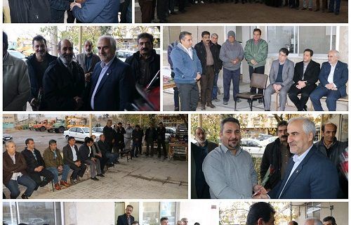 دیدار مدیر مخابرات اصفهان با اعضای واحد نقلیه این مجموعه