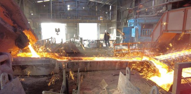 آغاز تعمیرات اساسی ماشین چدن ریزی کوره بلند ذوب آهن اصفهان