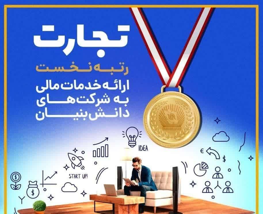 کدام بانک بیشترین خدمات مالی را به شرکت‌های دانش بنیان ارائه داده است؟
