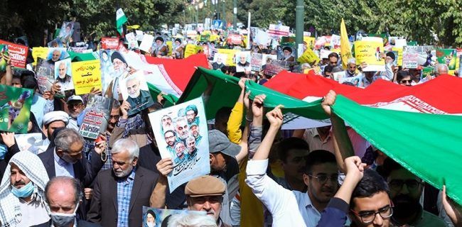 خروش مردم اصفهان در حمایت از مردم مظلوم فلسطین