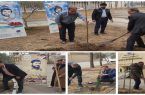 کاشت نهال در مخابرات خمینی شهر