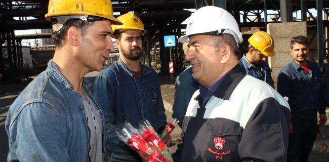 دیدار صمیمانه مدیرعامل با تلاشگران ذوب آهن اصفهان به مناسبت هفته کار و کارگر