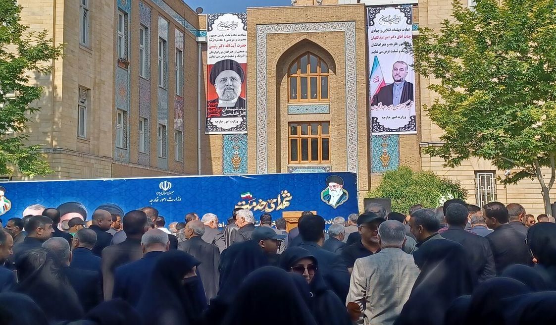 مراسم تشییع پیکر وزیر امور خارجه شهید