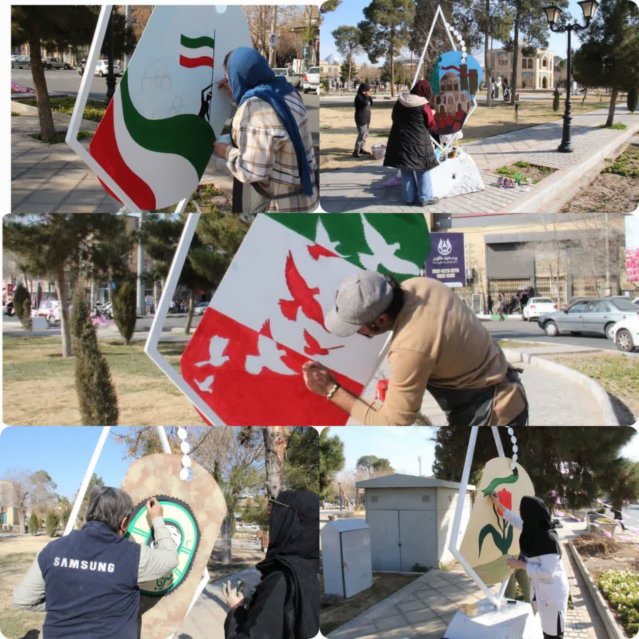 آغاز سمپوزیوم نشان میان‎داران در میدان کمال الملک کاشان