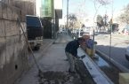 پیشرفت ۳۰ درصدی پیاده‌روسازی خیابان مولوی