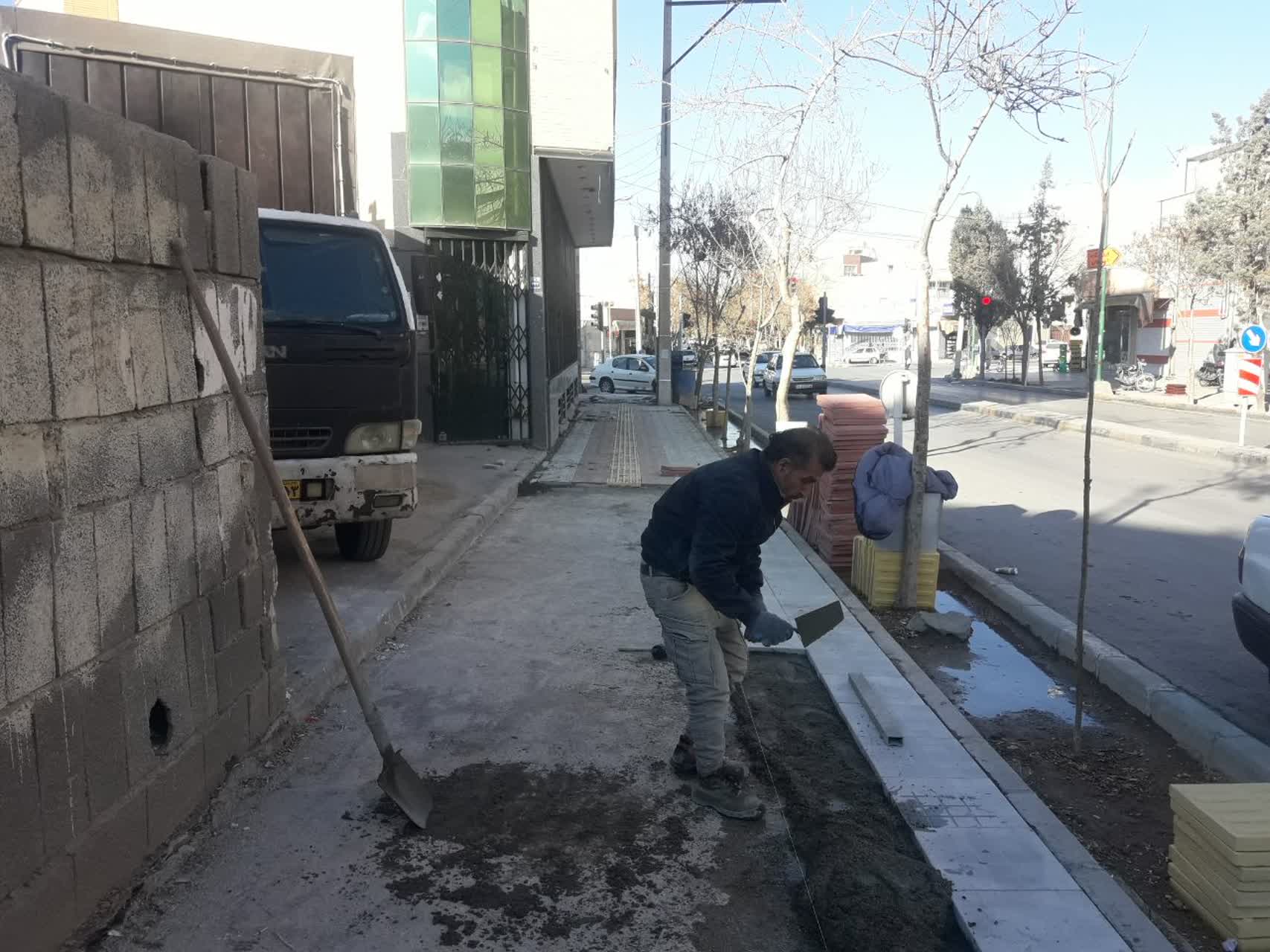 پیشرفت ۳۰ درصدی پیادهروسازی خیابان مولوی پیشرفت ۳۰ درصدی پیادهروسازی خیابان مولوی