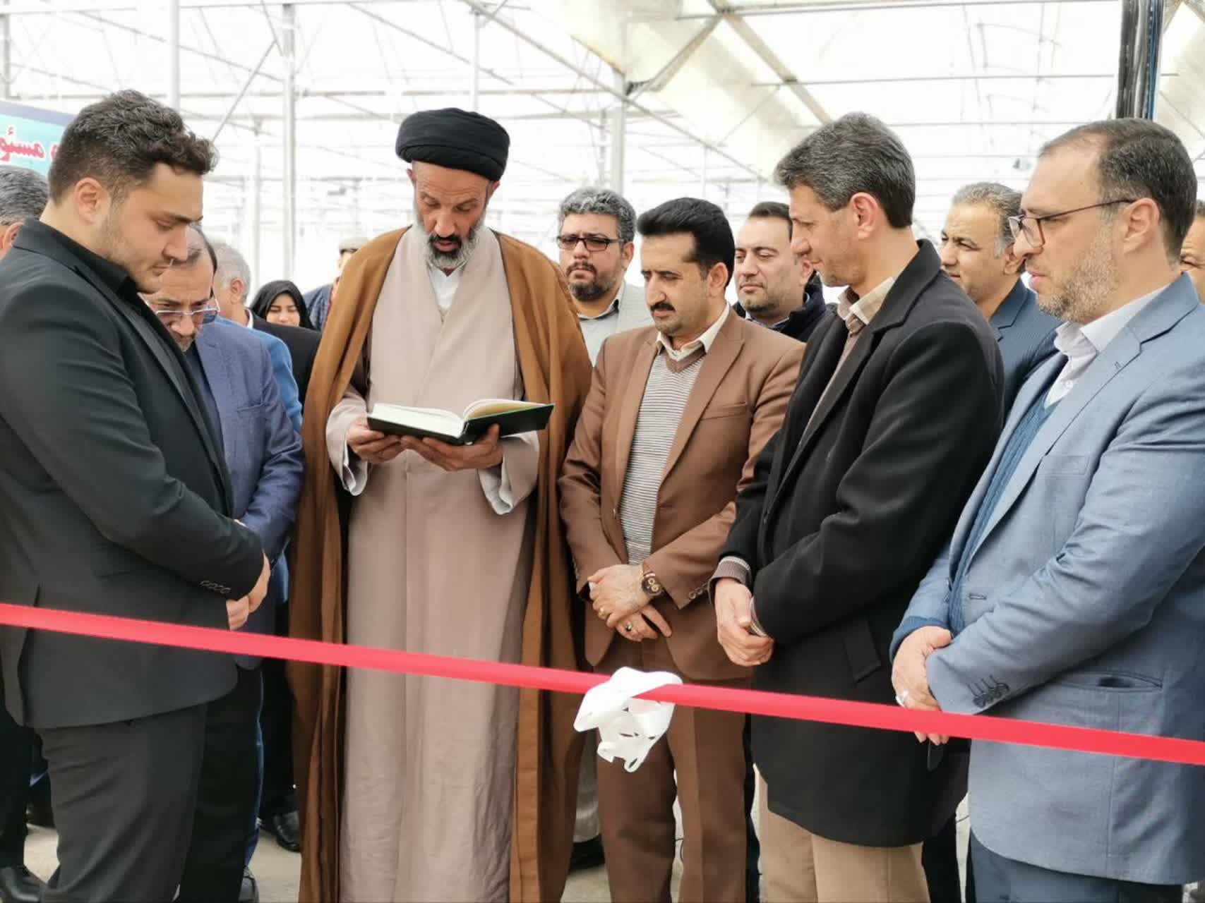افتتاح  گلخانه سبزی و صیفی بمناسبت دهه فجر در شهرضا