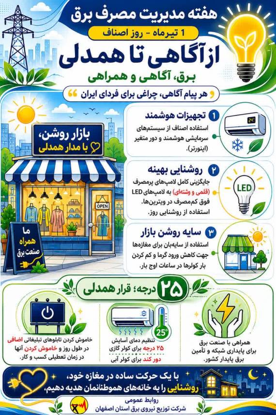 آغاز هفته مدیریت مصرف برق