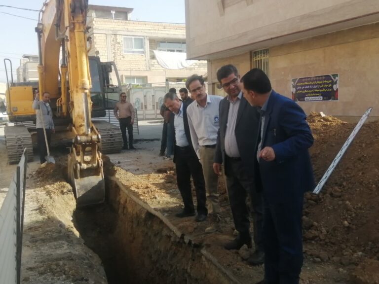 پیشرفت ۶۰ درصدی شبکه جمعآوری فاضلاب چادگان