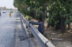 ایمنسازی گاردریلهای بزرگراه شهید چمران منطقه ۷ اصفهان